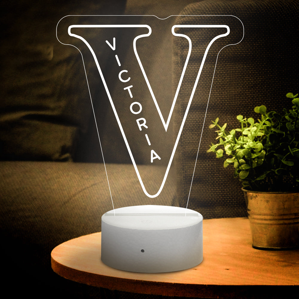 Letter Name Night Light