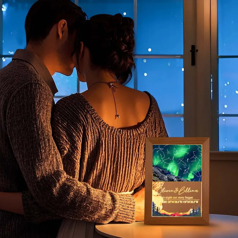 Personalized Star Map Night Light