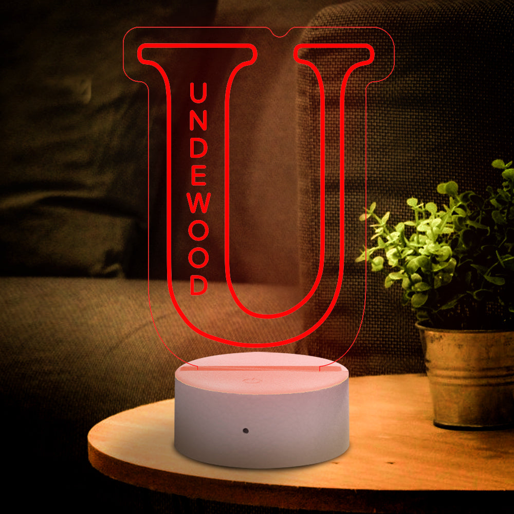 Letter Name Night Light