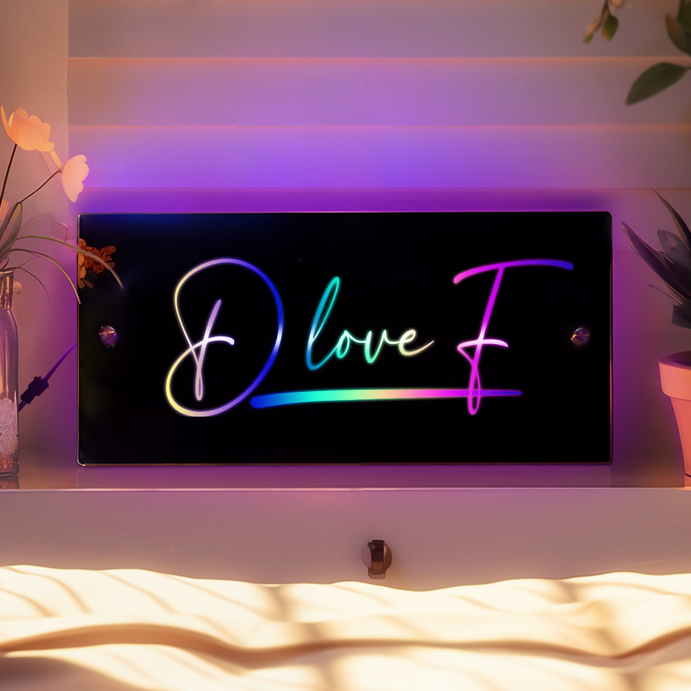 Personalized Name Mirror Light