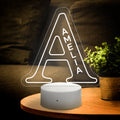 Letter Name Night Light
