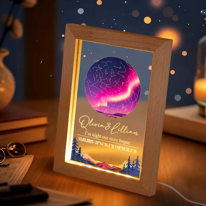 Personalized Star Map Night Light