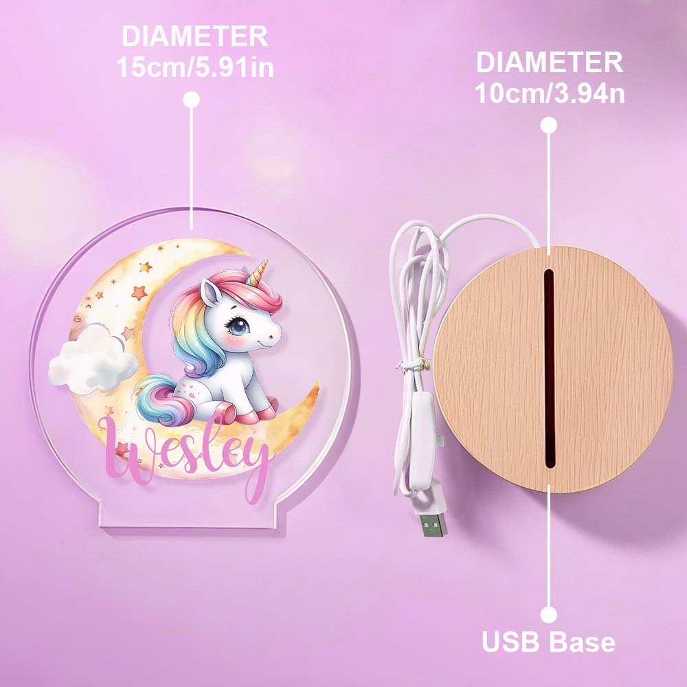 Unicorn Moon Night Light