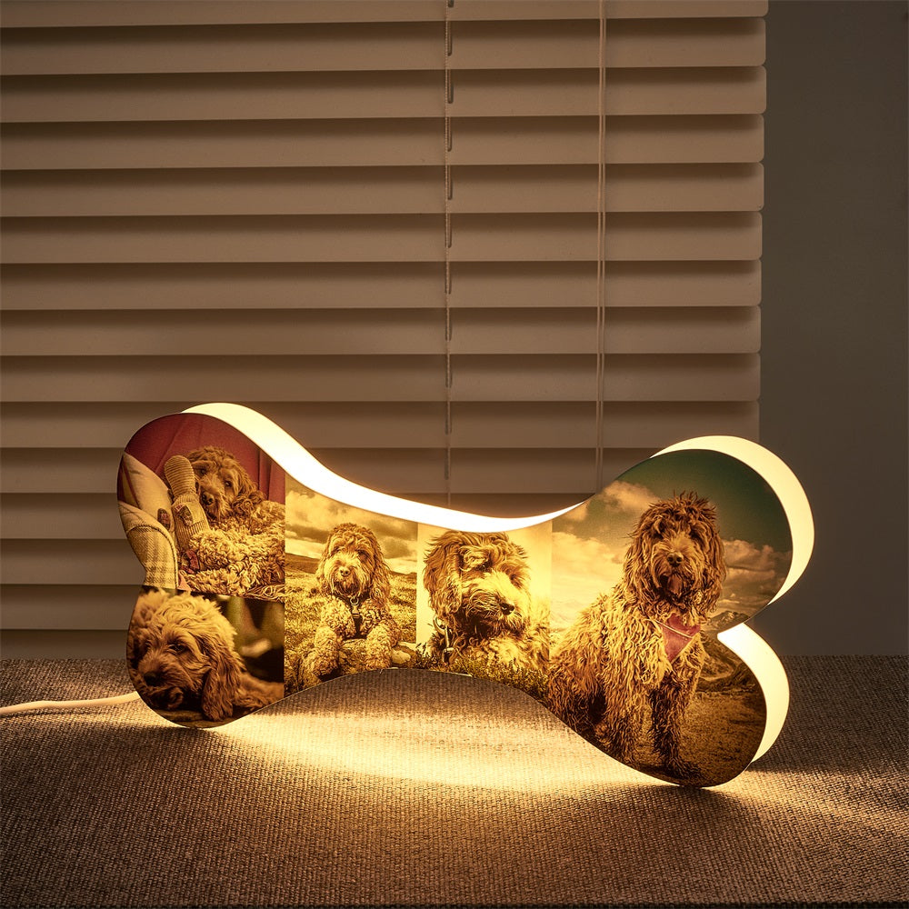 Pet Bone Photo Night Light