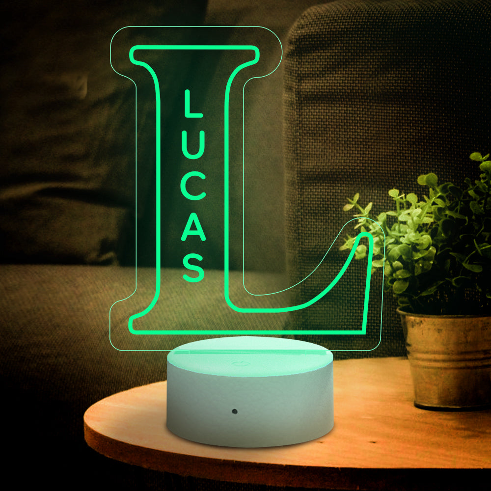 Letter Name Night Light