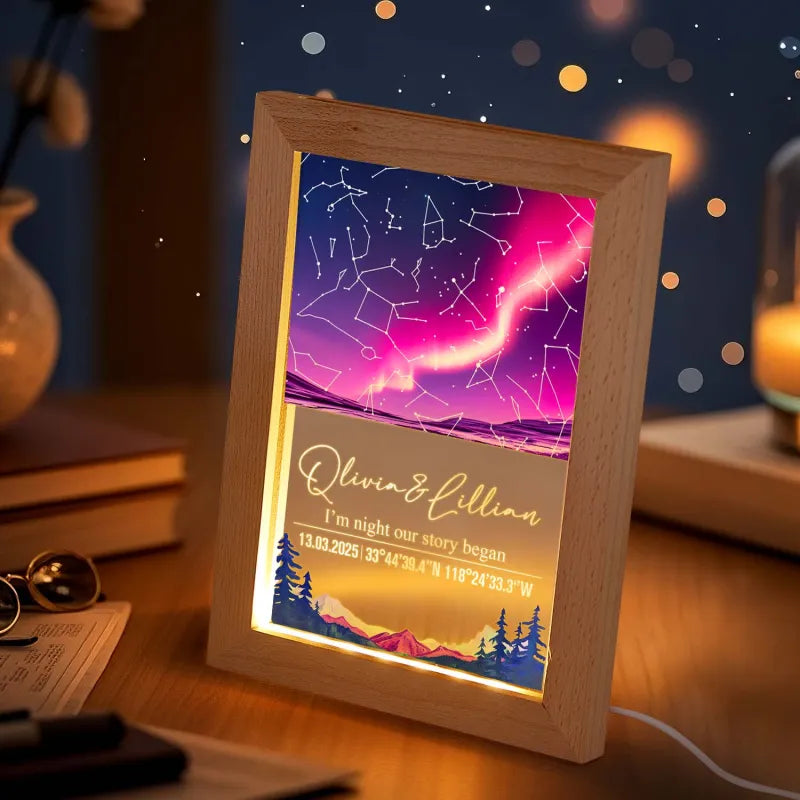 Personalized Star Map Night Light