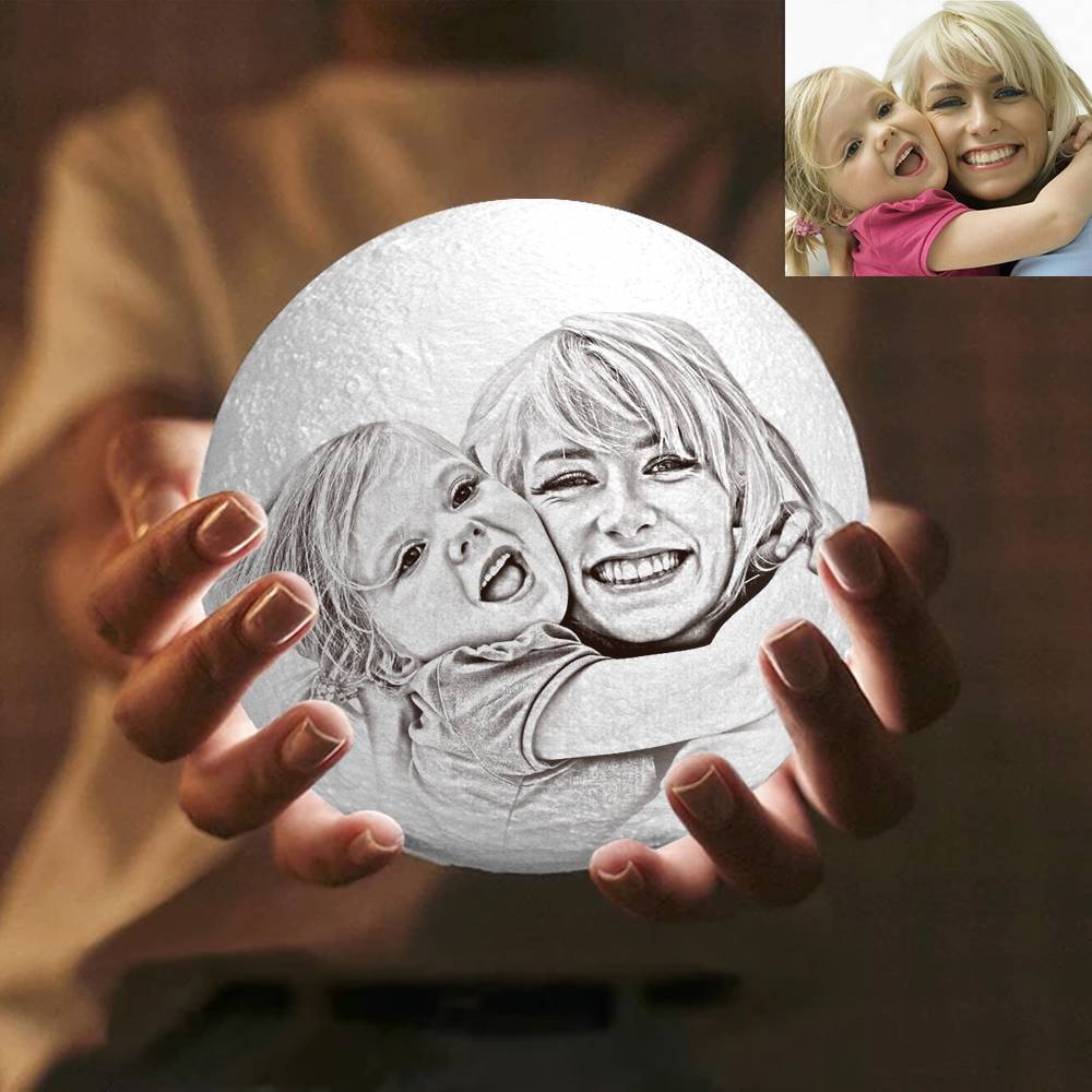 3D Photo Moon Lamp