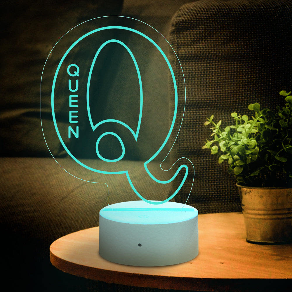 Letter Name Night Light