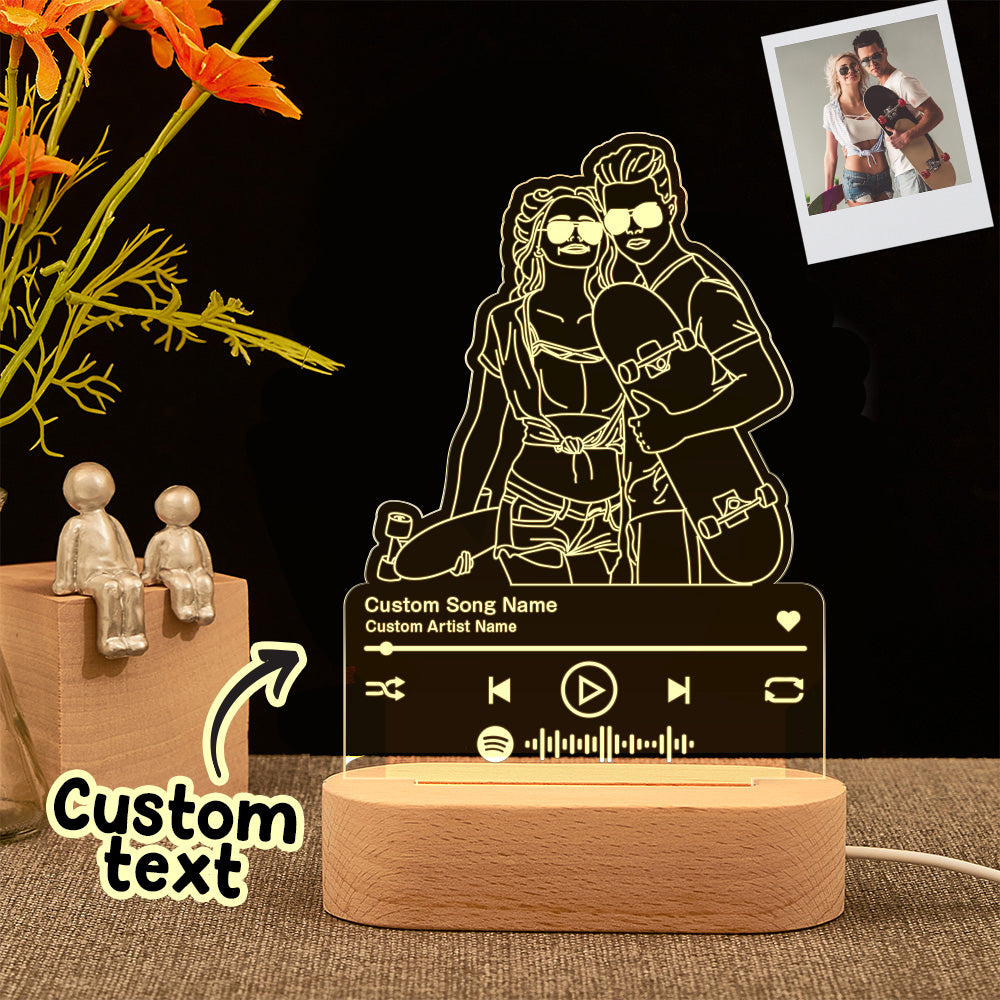 Music Portrait Night Light