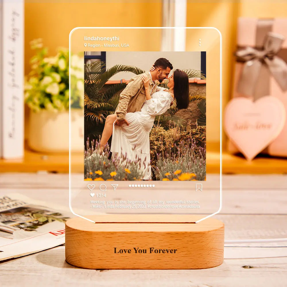 Social Media Photo Night Light