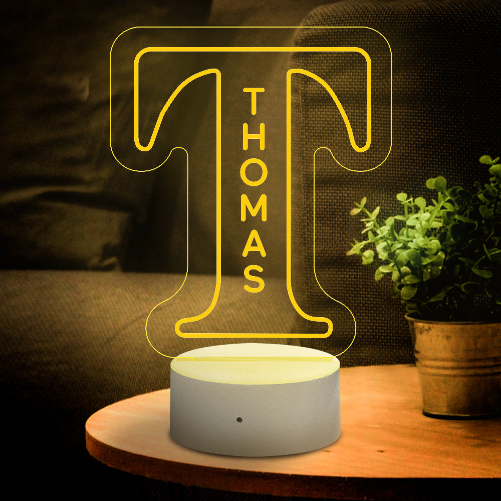 Letter Name Night Light