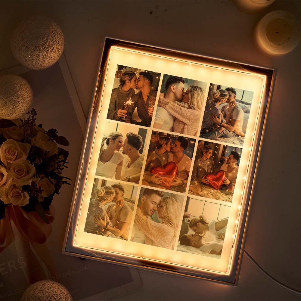 Photo Frame Mirror Night Light