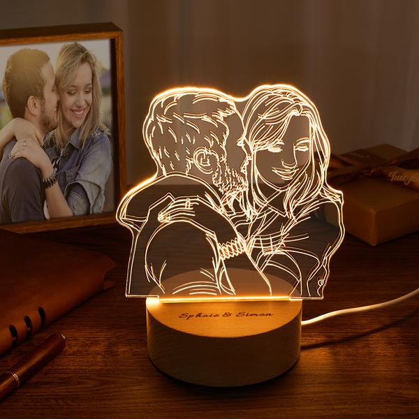 Anniversary 3D Photo Night Light