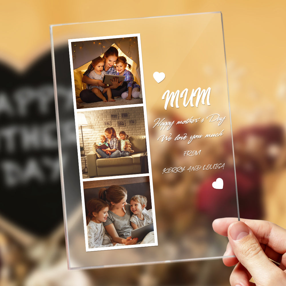 Mum Photo & Name Night Light
