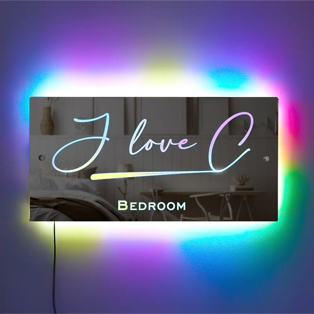 Personalized Name Mirror Light