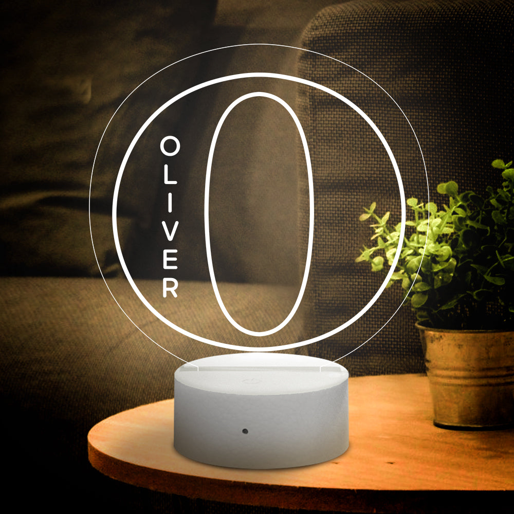 Letter Name Night Light