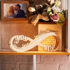 Infinity Name Wood Night Light