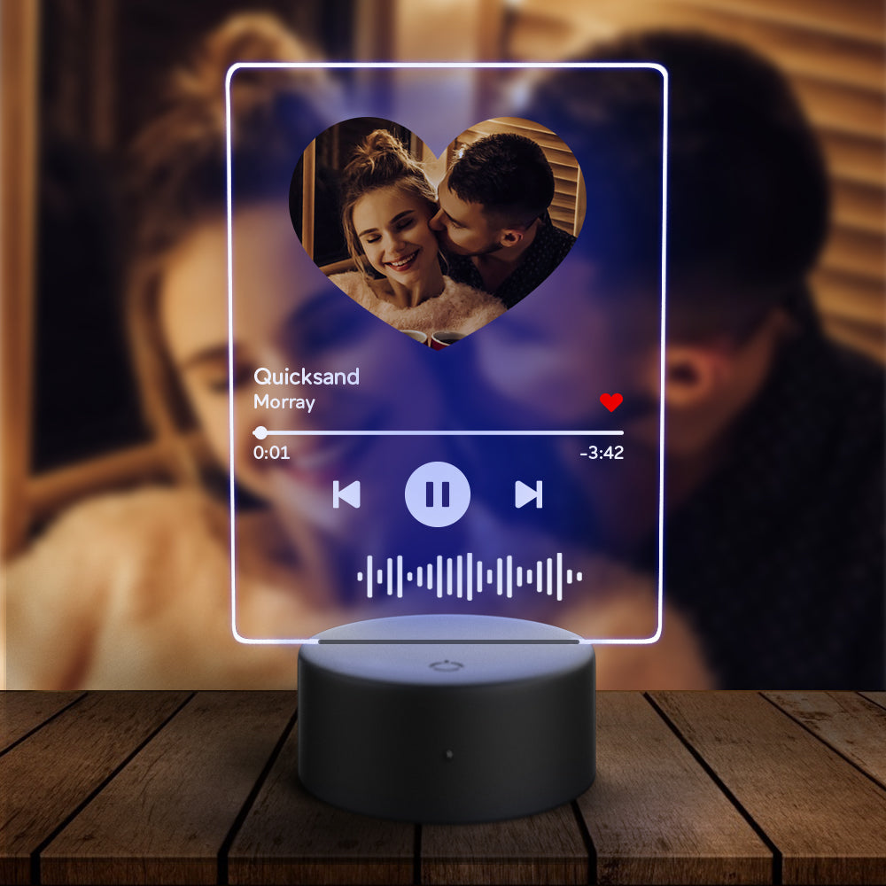 Scannable Heart Code Night Light