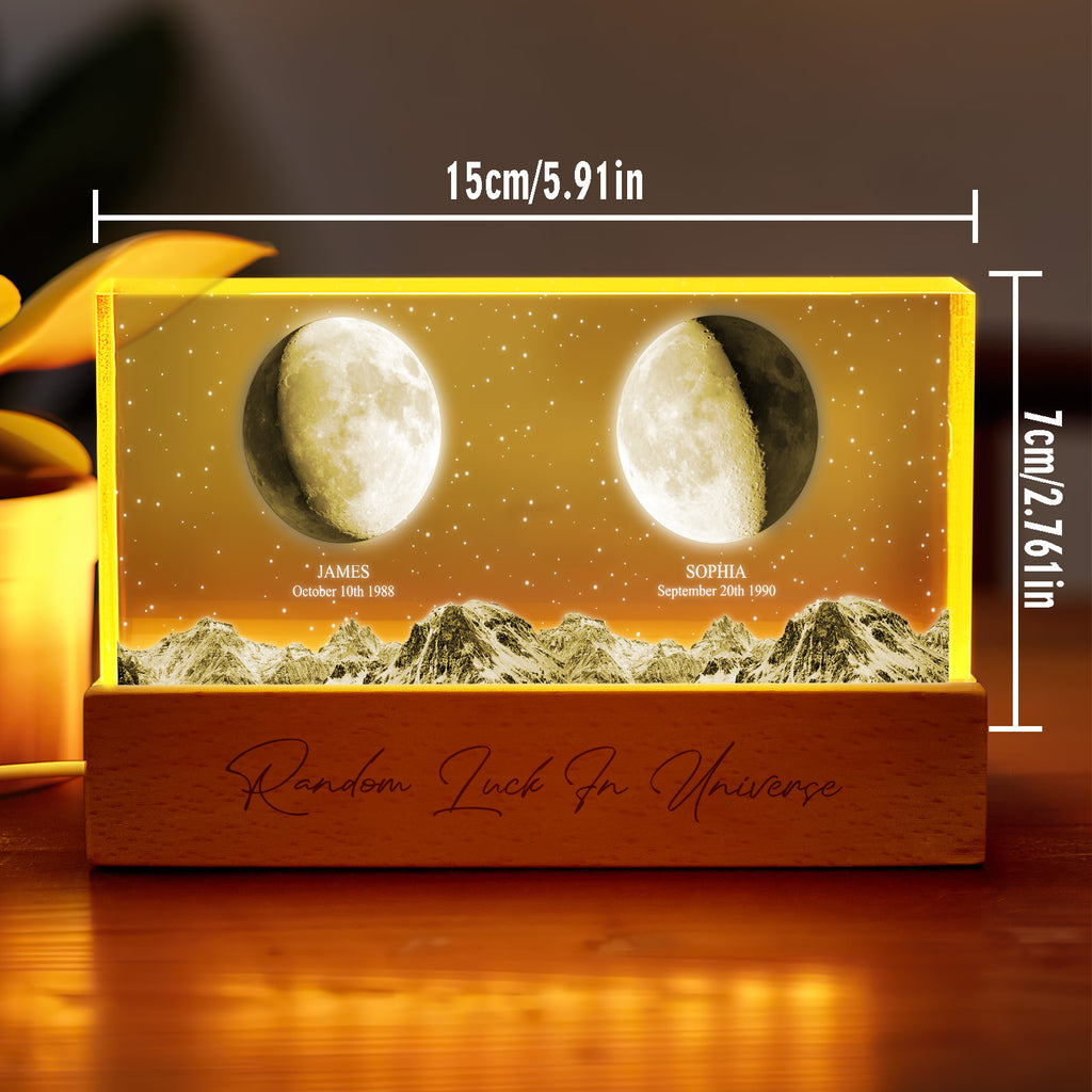 Personalized Moon Phase Night Light