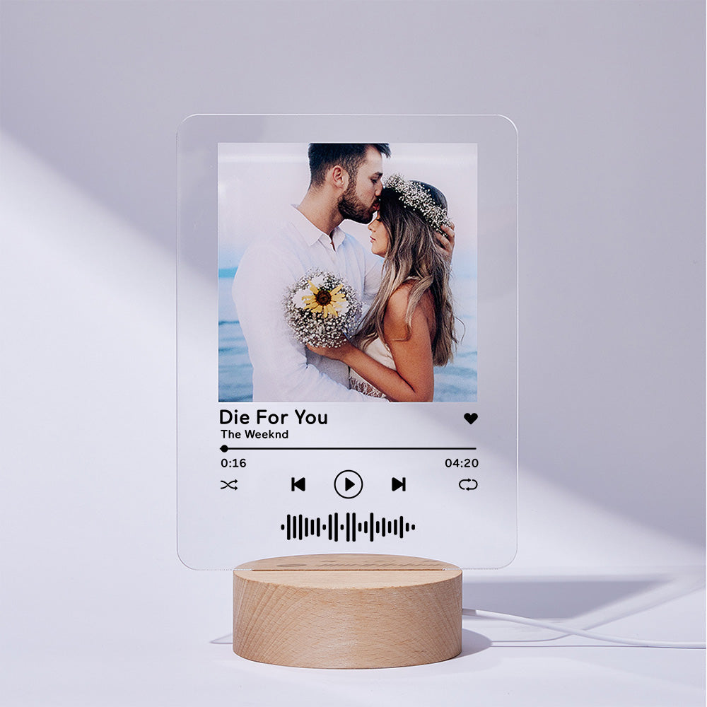 Scannable Album Code Night Light