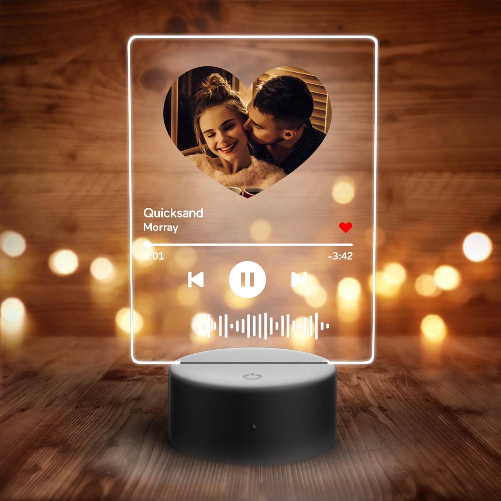 Scannable Heart Code Night Light