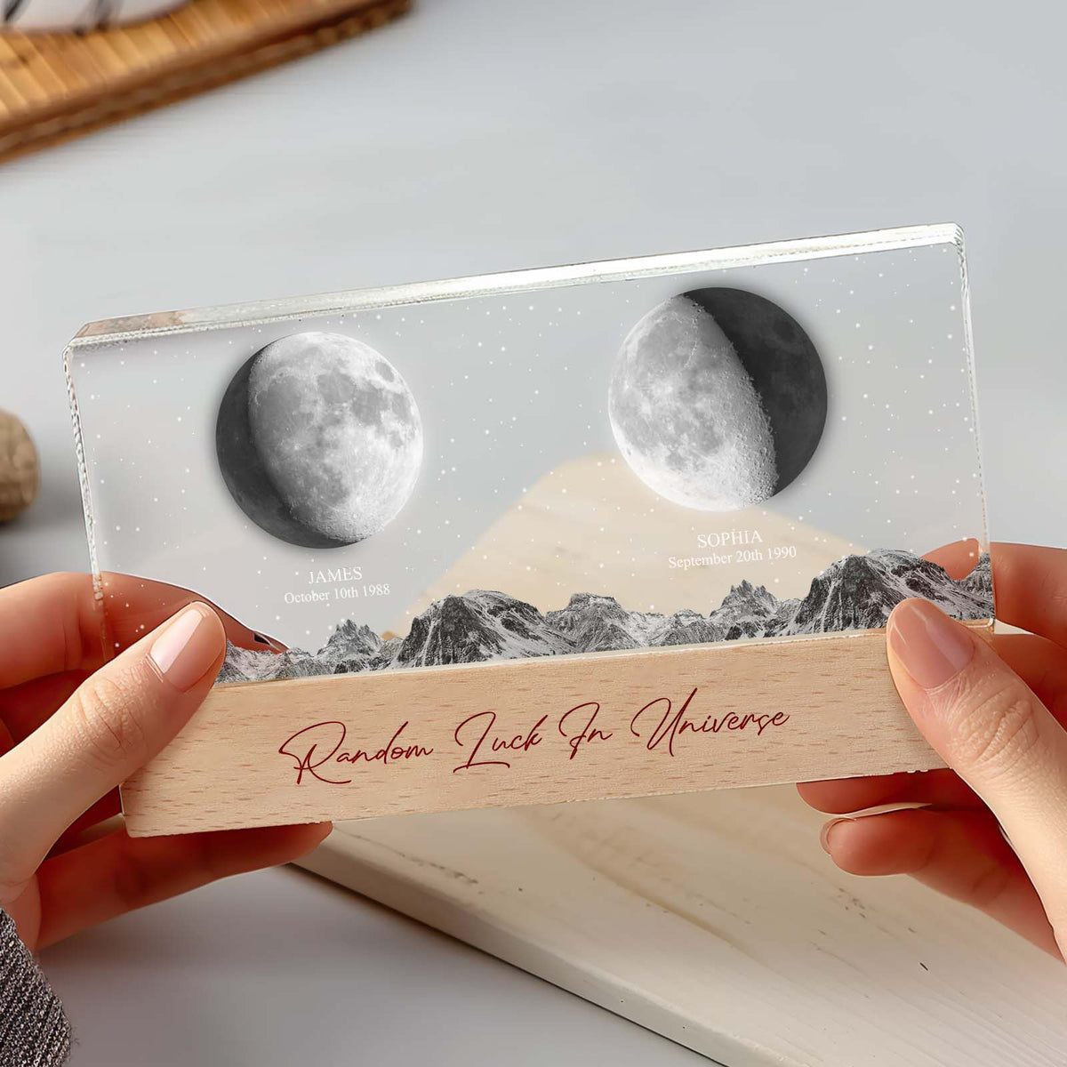 Personalized Moon Phase Night Light