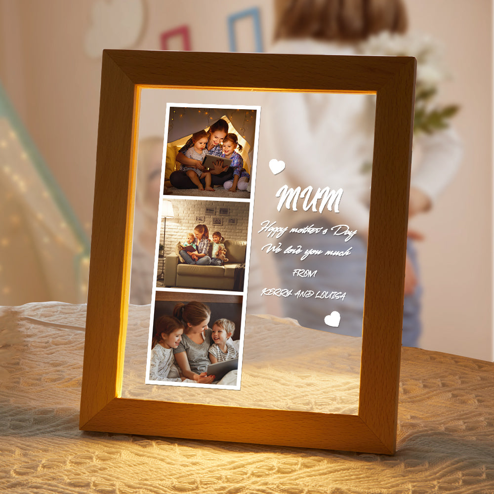 Mum Photo & Name Night Light