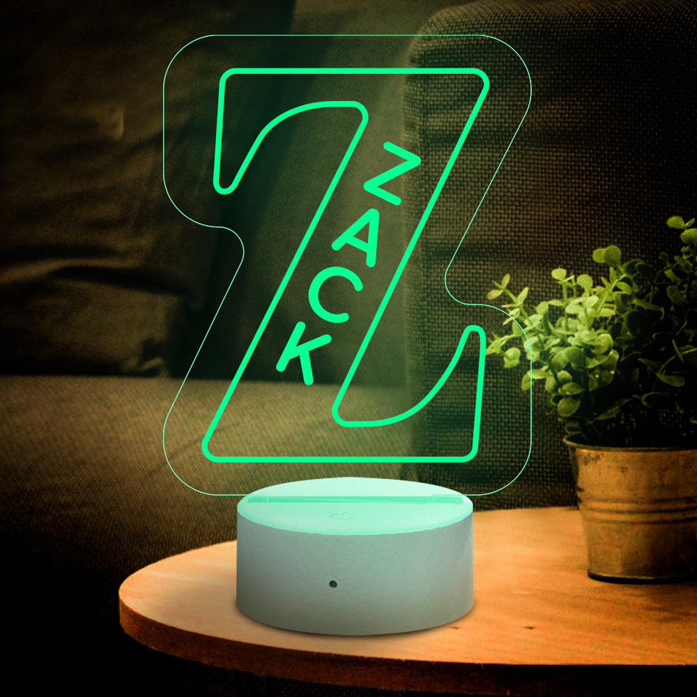 Letter Name Night Light