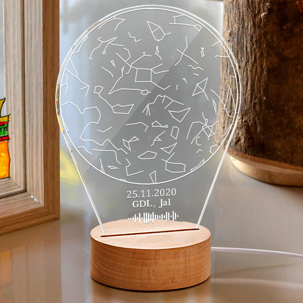 Scannable Constellation Code Night Light