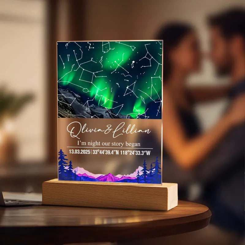 Personalized Star Map Night Light