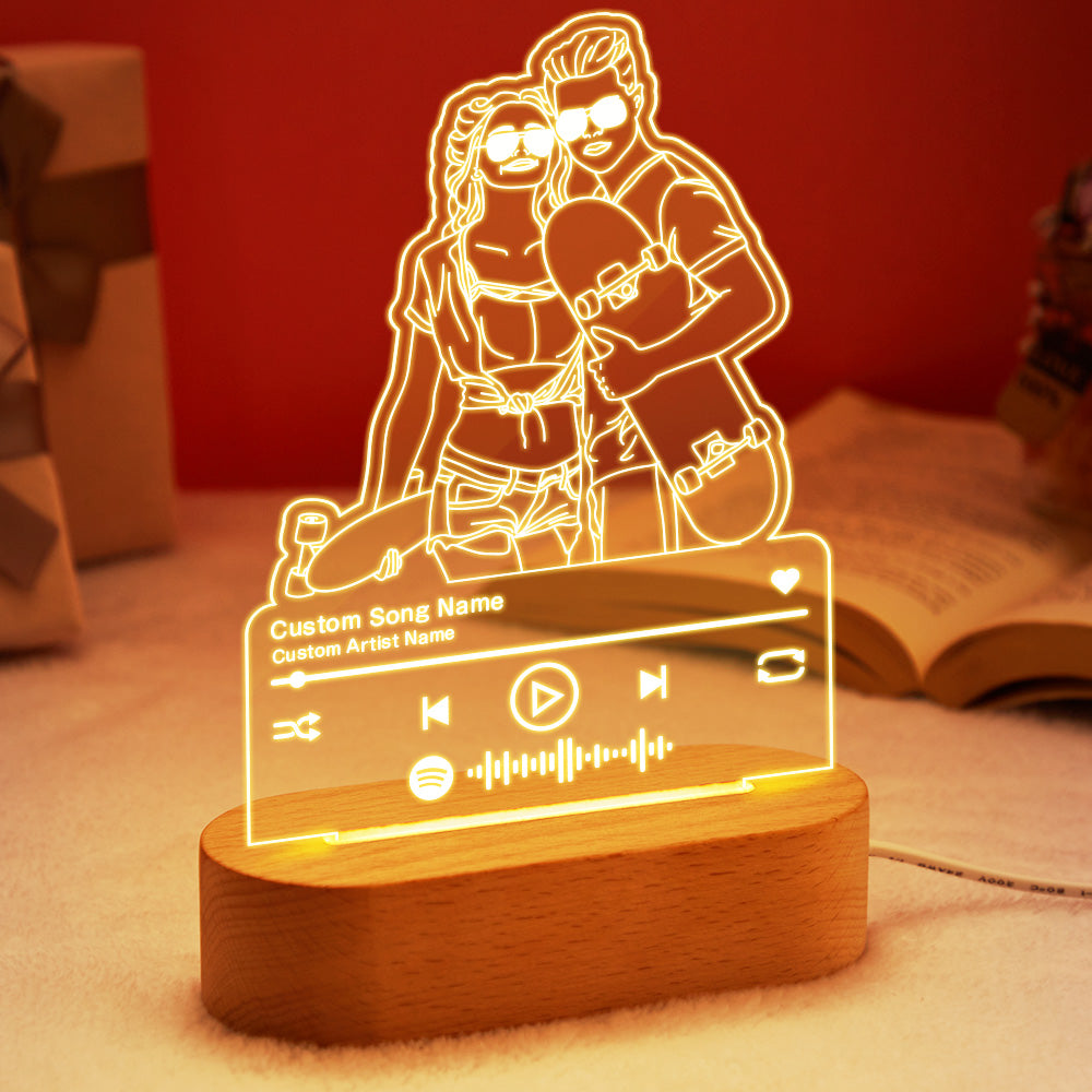 Music Portrait Night Light