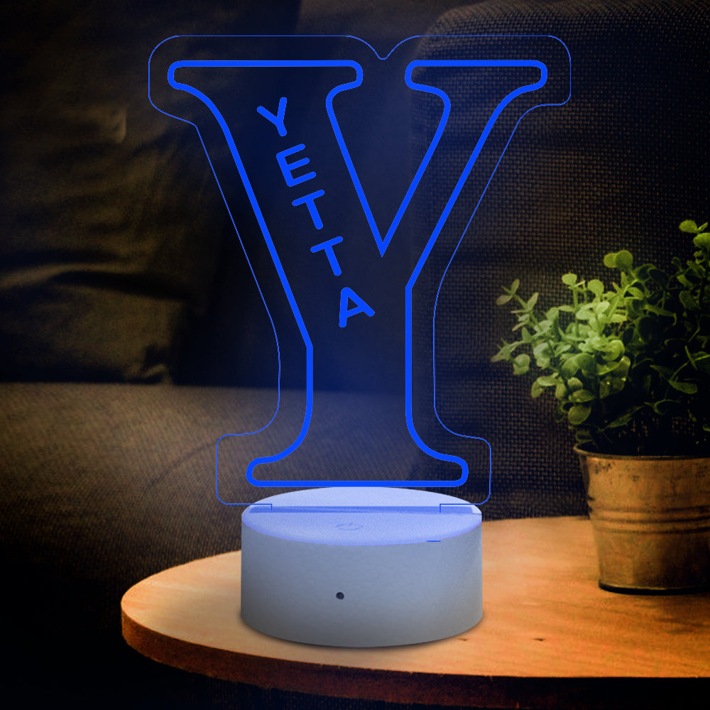 Letter Name Night Light