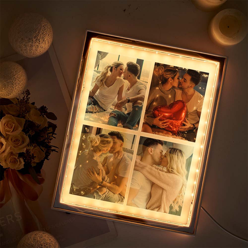 Photo Frame Mirror Night Light