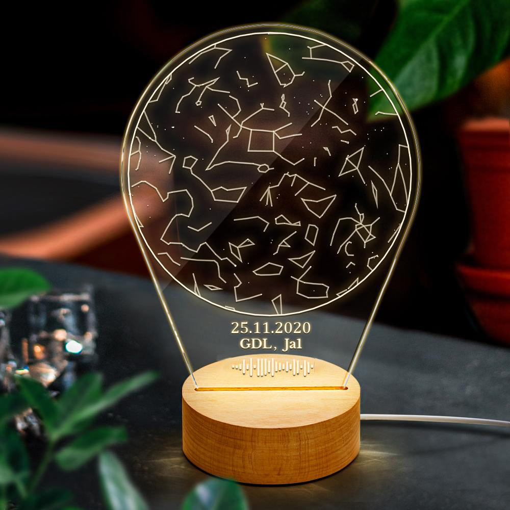 Scannable Constellation Code Night Light