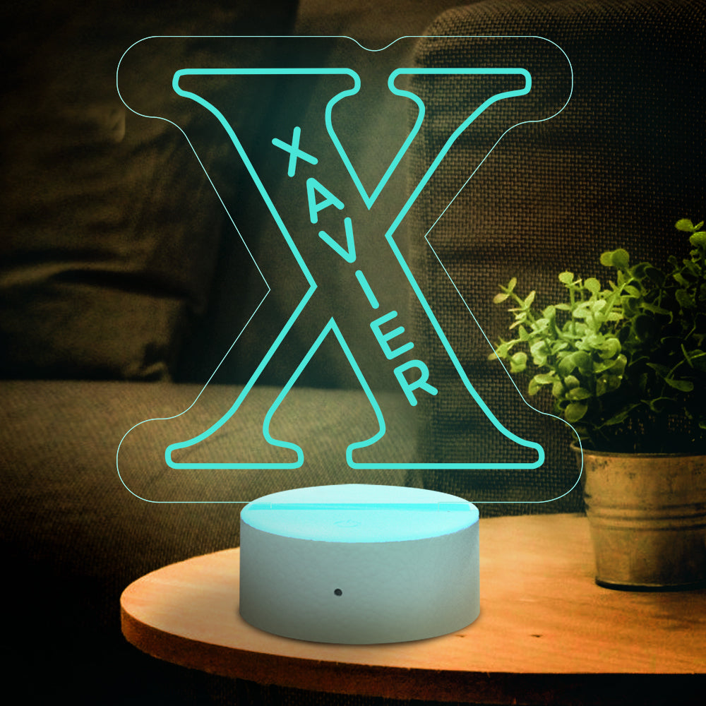 Letter Name Night Light