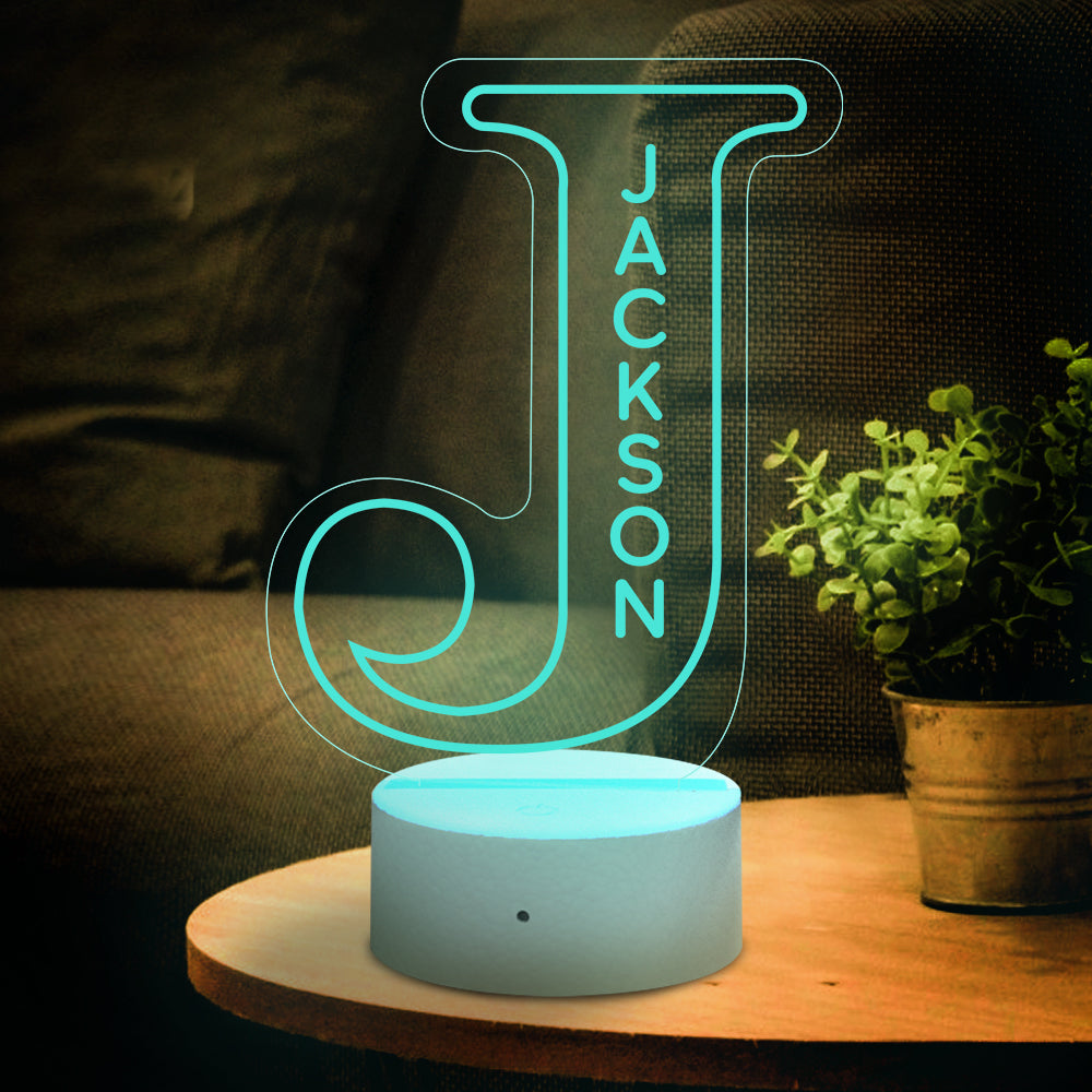 Letter Name Night Light