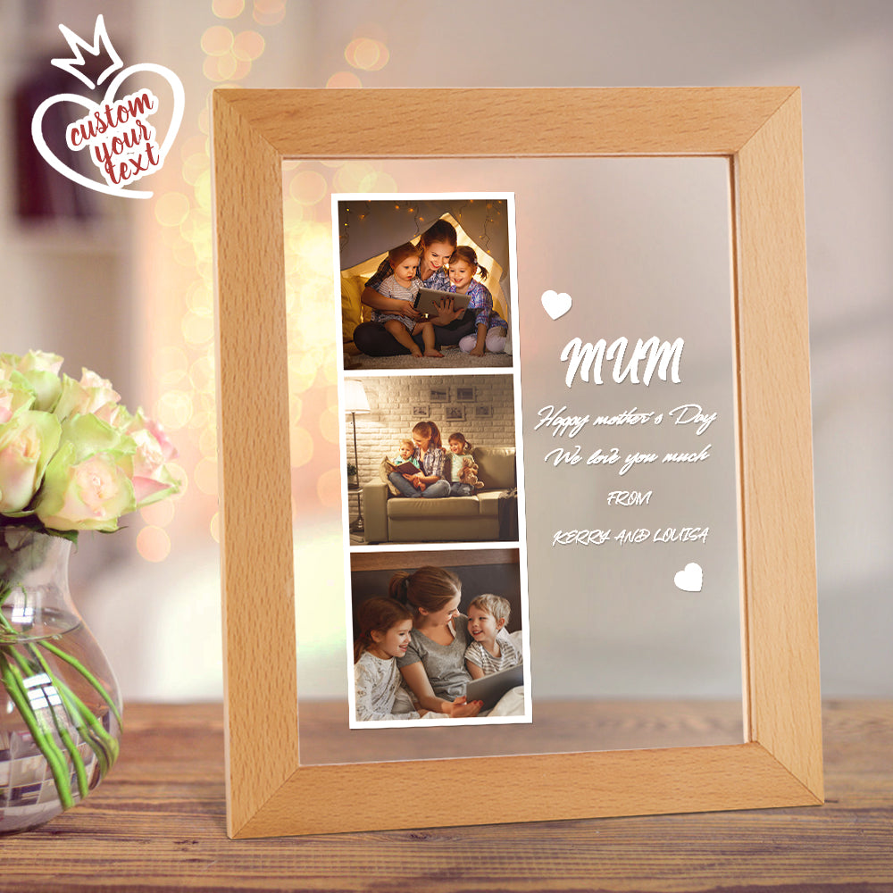 Mum Photo & Name Night Light