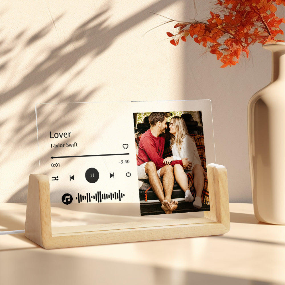 Music Code Photo Night Light