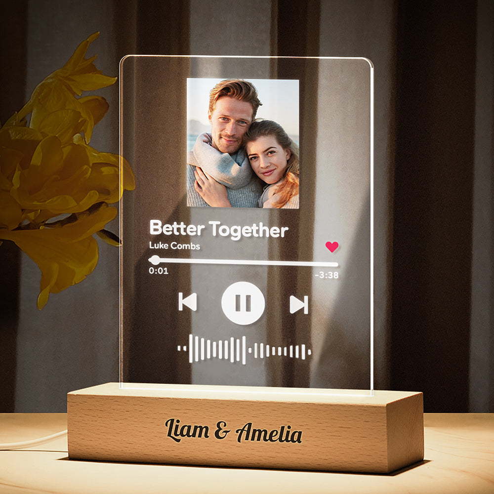 Scannable Song Wooden Night Light