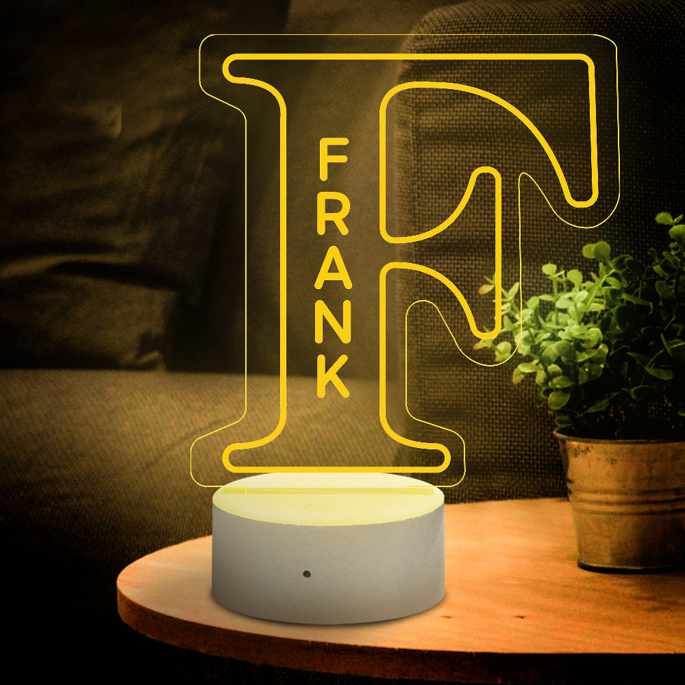 Letter Name Night Light
