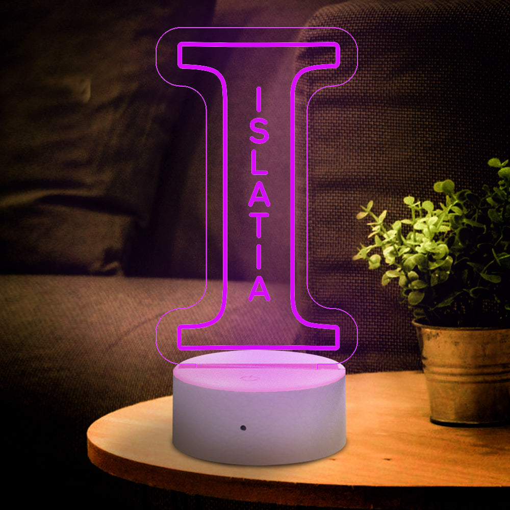 Letter Name Night Light