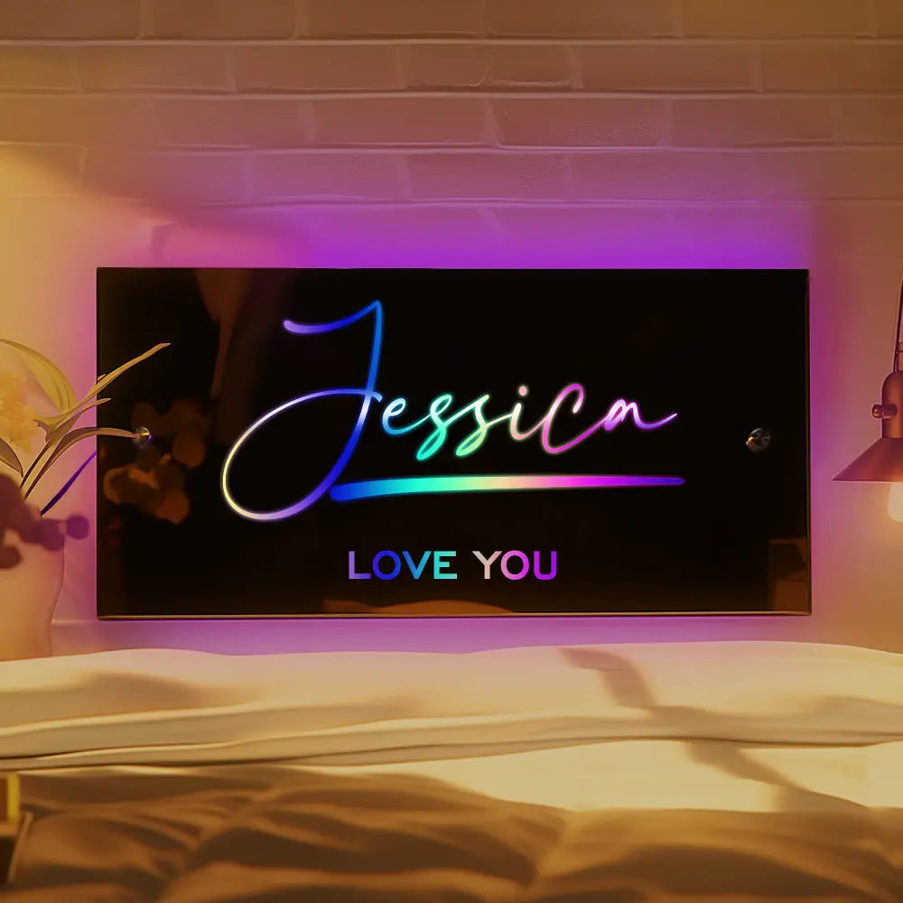 Personalized Name Mirror Light