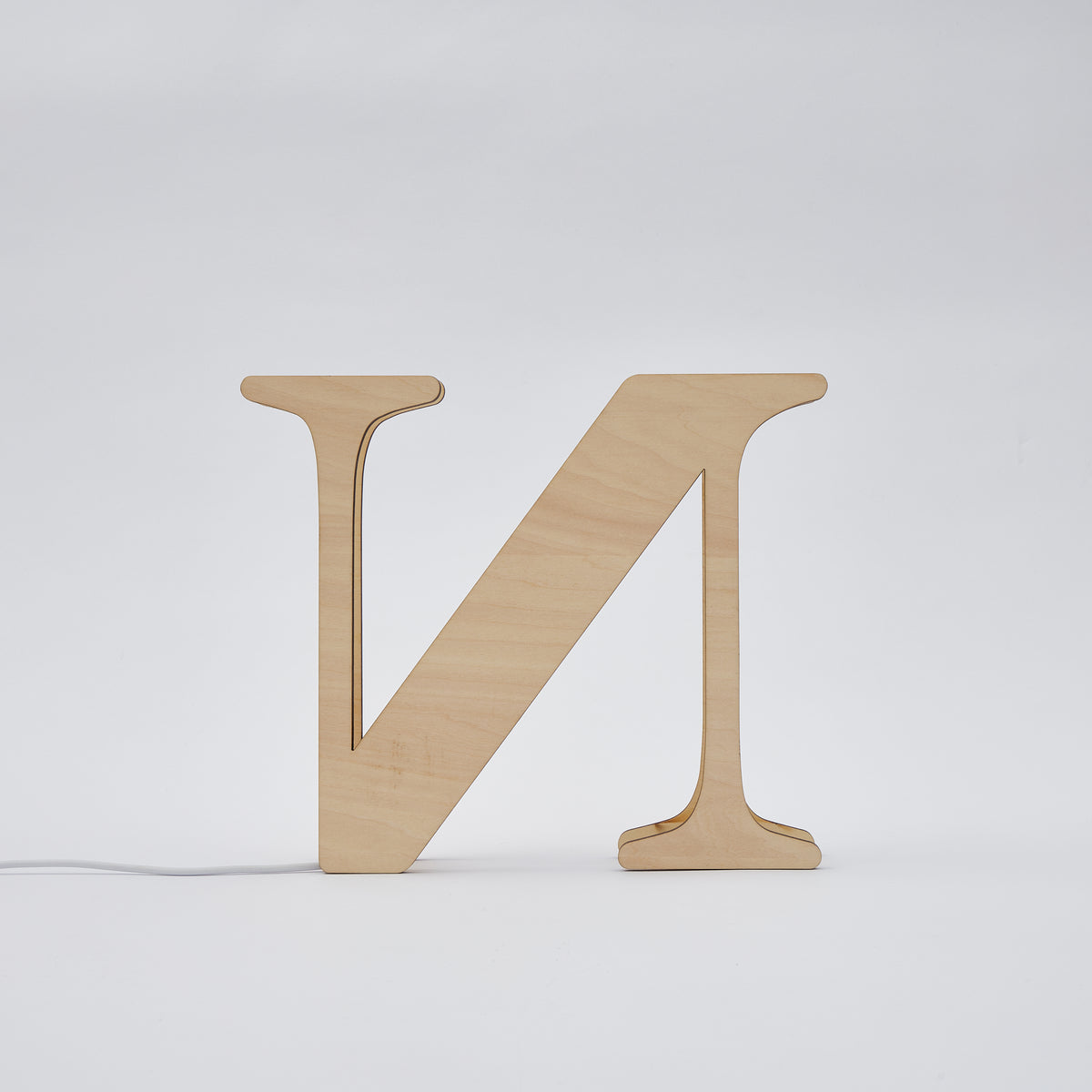 Wooden Letter Name Lamp