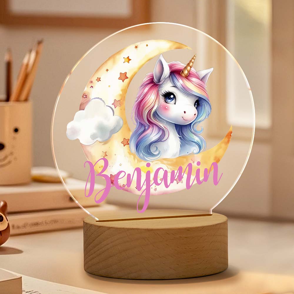 Unicorn Moon Night Light