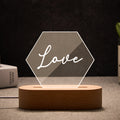 Hexagon Name Night Light