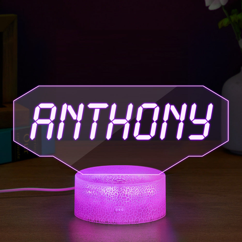 Gamer Tag Night Light