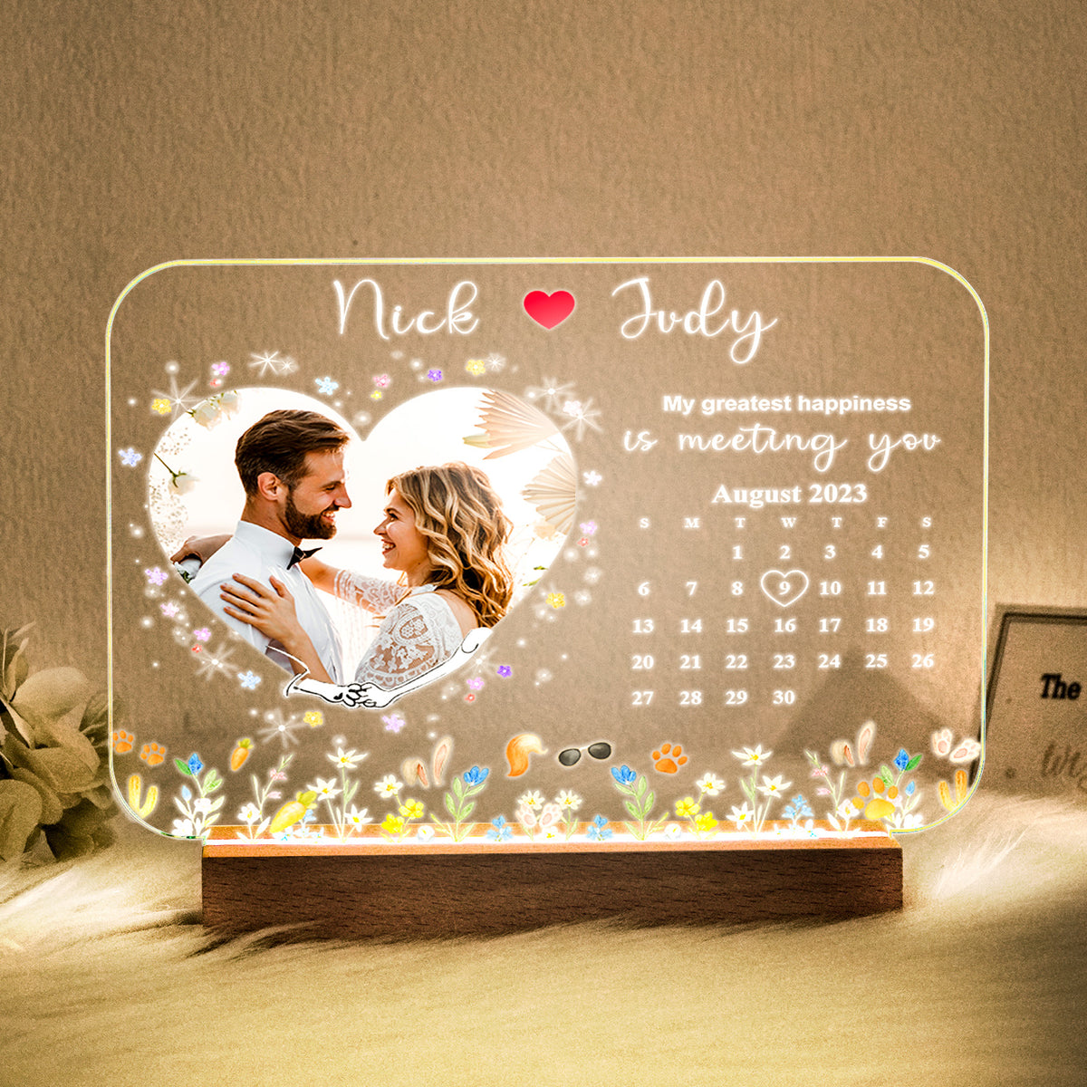 Personalized Photo LED Night Light