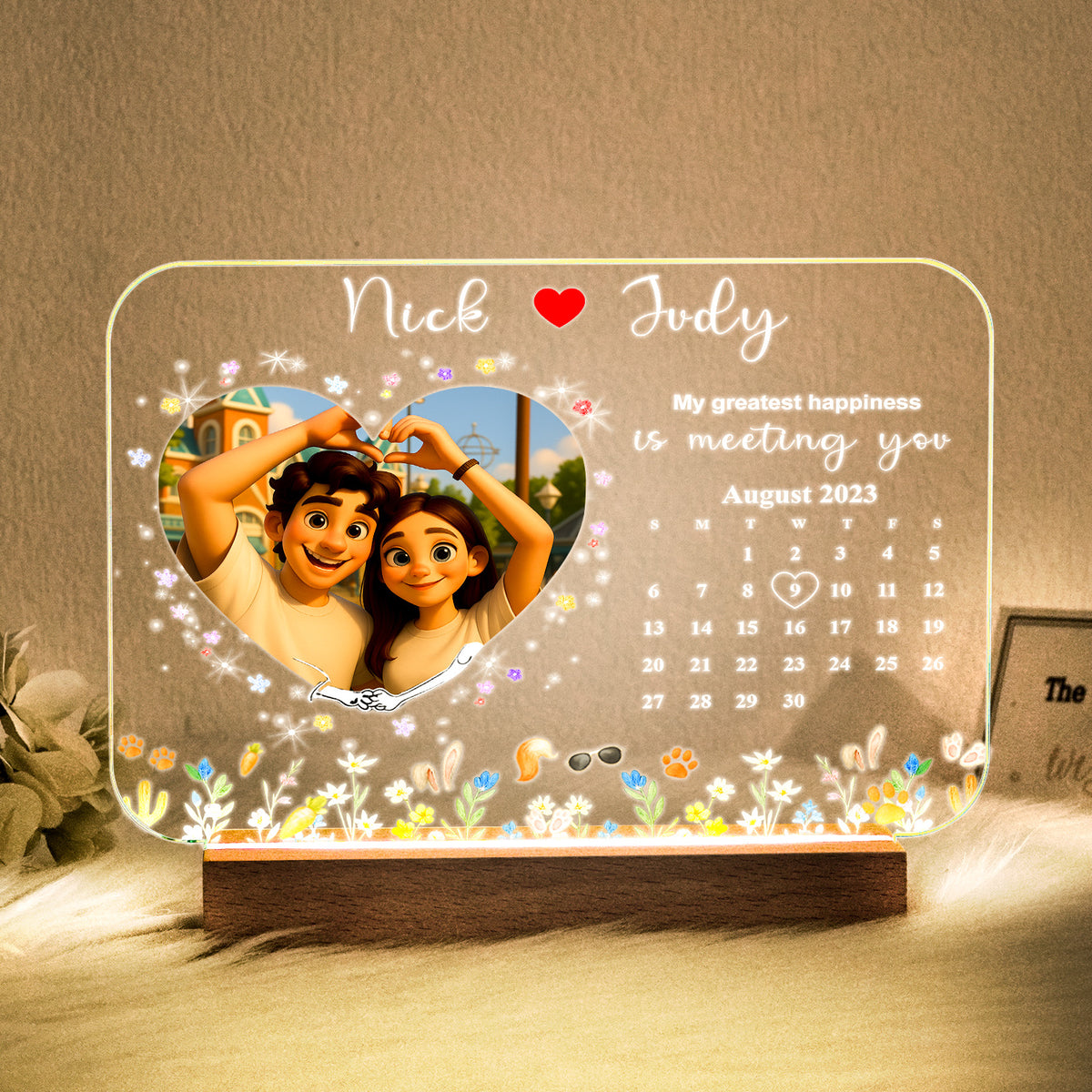 Personalized Photo LED Night Light