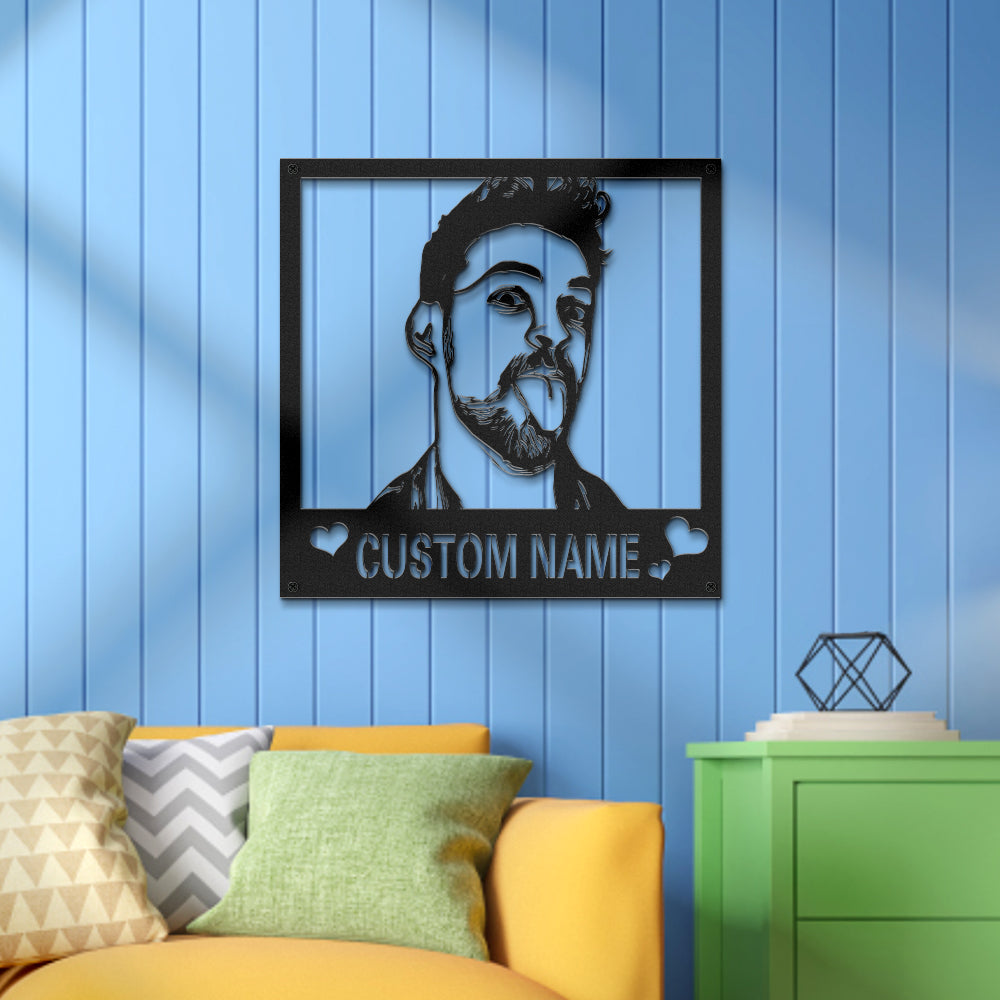 Metal Photo Sign Night Light