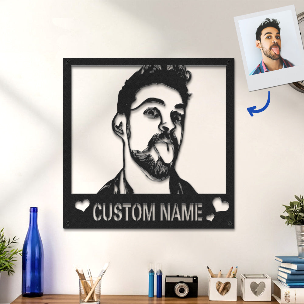 Metal Photo Sign Night Light